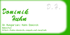 dominik huhn business card